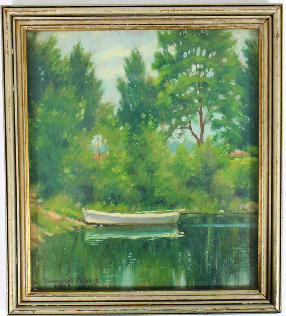 JOHN CAMPBELL PHILLIPS ROWBOAT PAINTING (1 of 3)