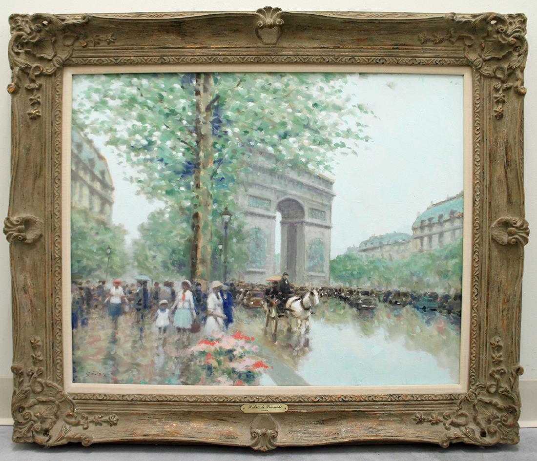 ANDRE GISSON L' ARC DE TRIOMPHE PAINTING (1 of 4)