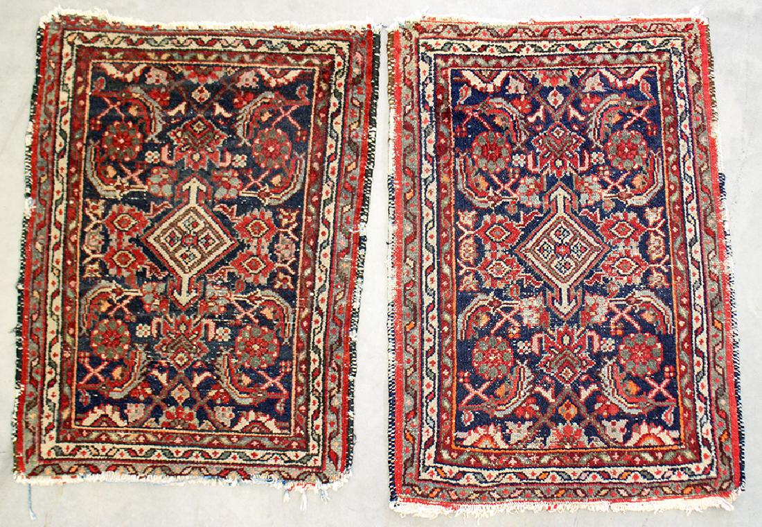 (2) PERSIAN RUGS - 29" x 21" (1 of 3)