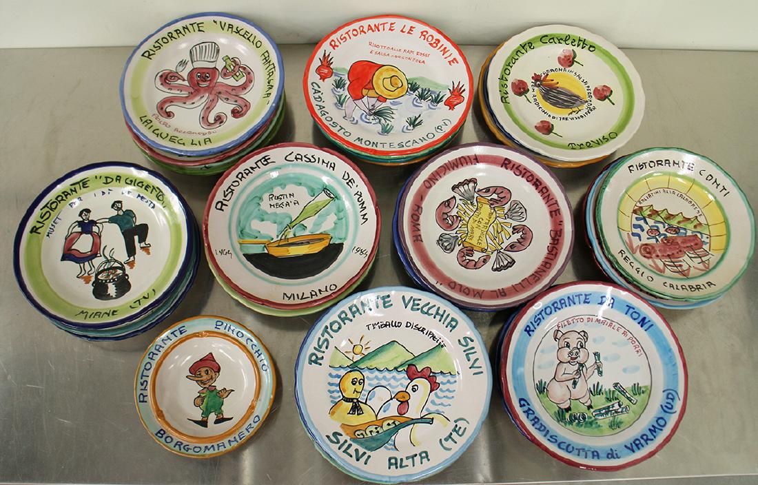 (31) ITALIAN POTTERY RESTAURANT PLATES (1 of 9)