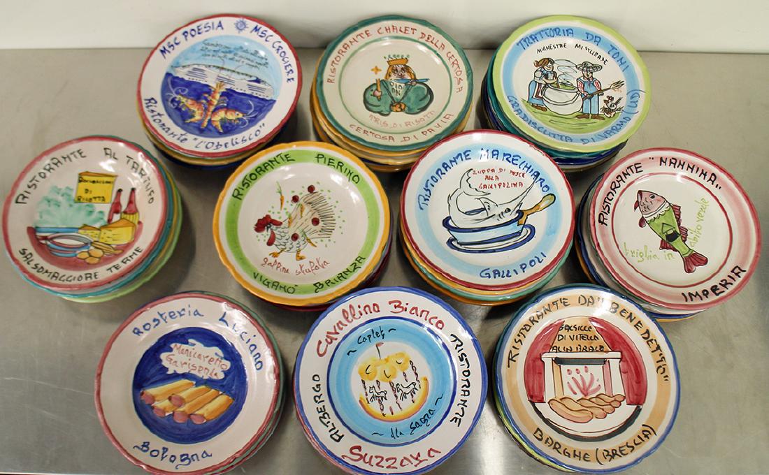 (50) ITALIAN POTTERY RESTAURANT PLATES (1 of 6)
