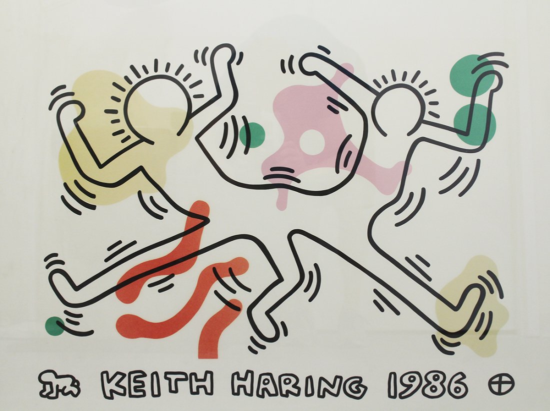 KEITH HARING FRENCH DANCERS LITHOGRAPH (1 of 4)