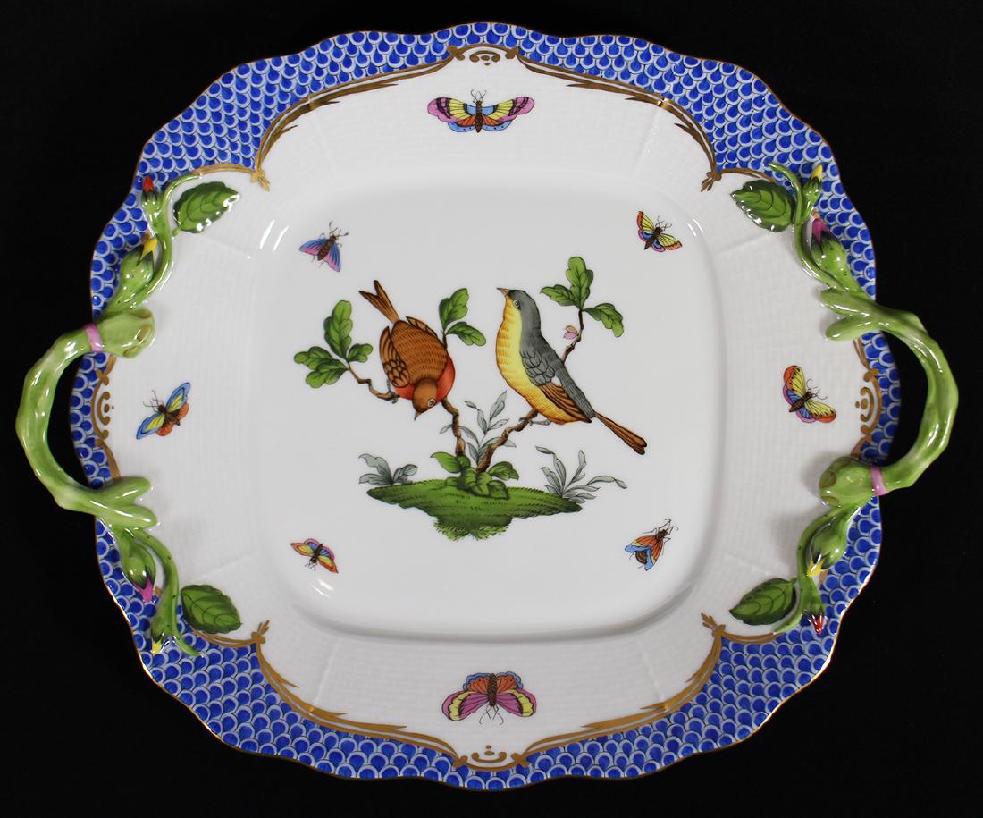 HEREND ROTHSCHILD CAKE PLATE (1 of 2)