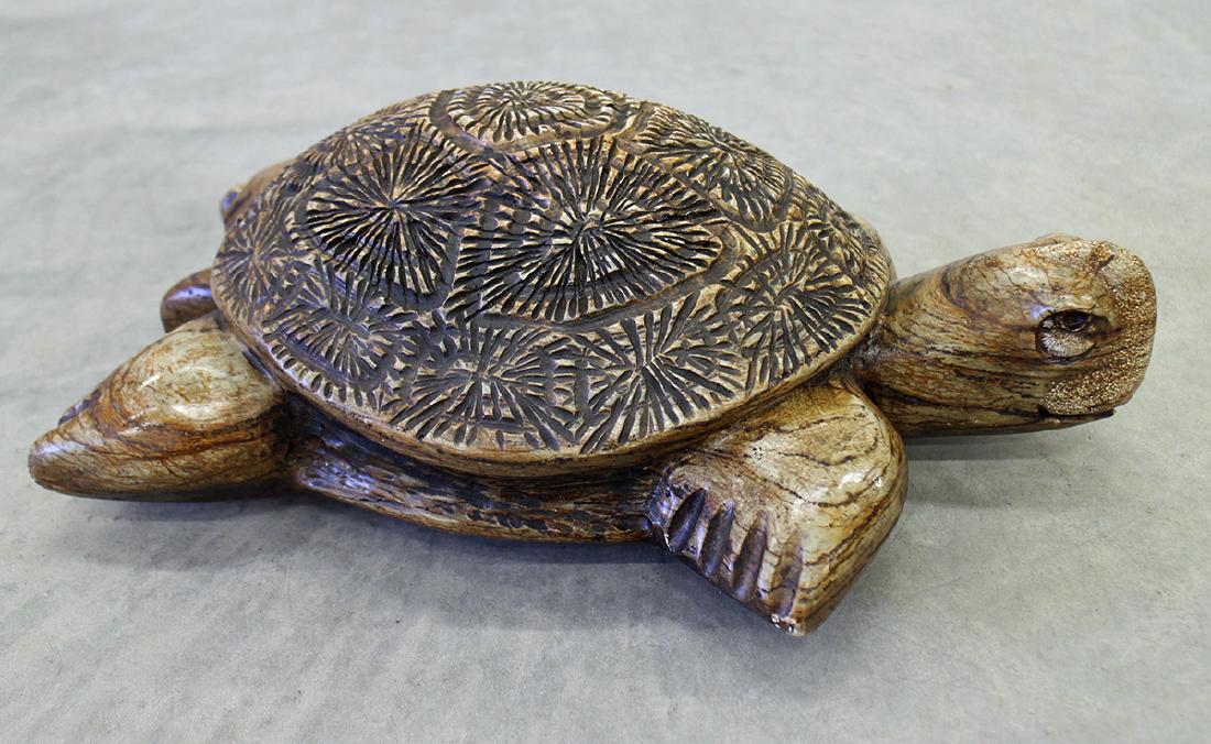 GLENN HEATH STONE TURTLE SCULPTURE (1 of 4)