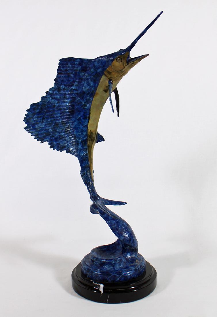 GEOFFREY SMITH BRONZE SAILFISH SCULPTURE