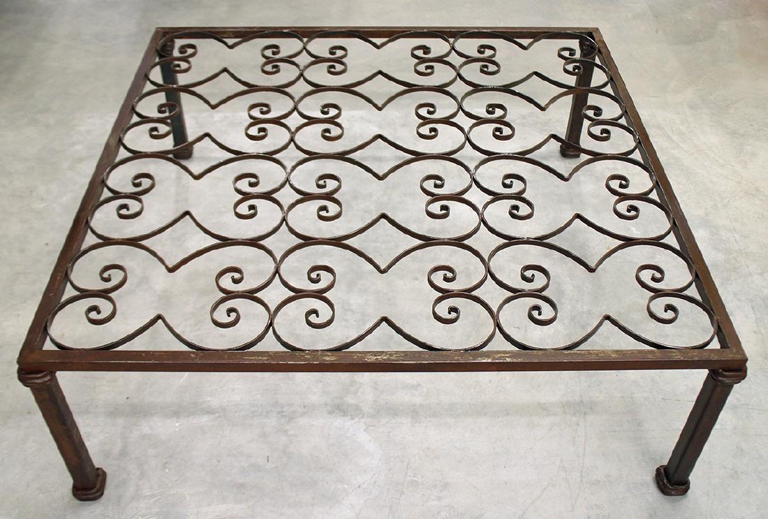 LARGE IRON COFFEE TABLE (1 of 2)