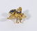TIFFANY & CO 18K GOLD SAPPHIRE BEE BROOCH - 4