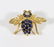 TIFFANY & CO 18K GOLD SAPPHIRE BEE BROOCH - 7