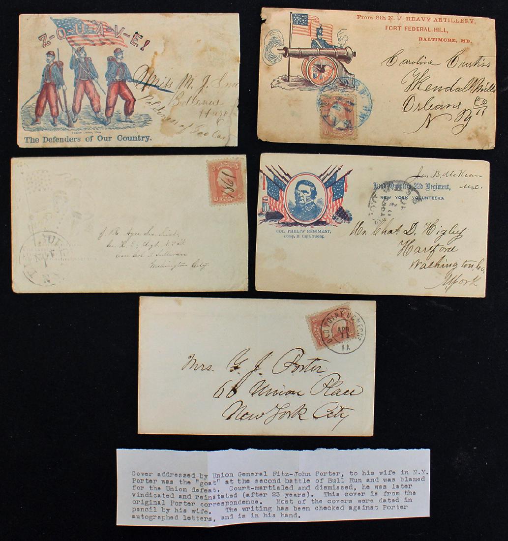 (5) CIVIL WAR ENVELOPES (1 of 3)