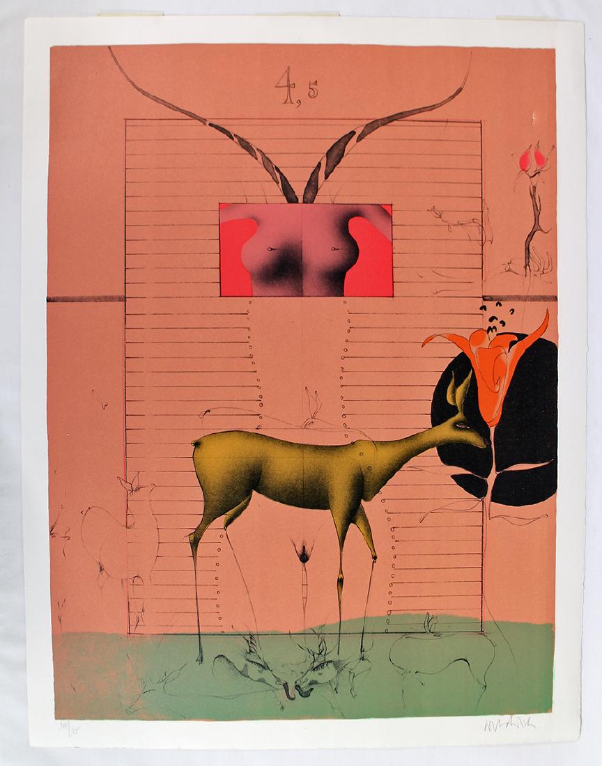 PAUL WUNDERLICH SUREALIST LITHOGRAPH (1 of 4)