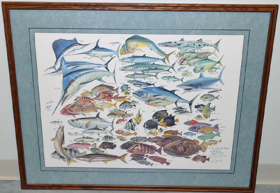 RUSS SMILEY 101 FISH OF THE SOUTH ATLANTIC ART (1 of 3)