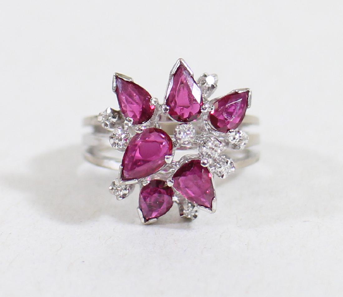 14K RUBY & DIAMOND RING (1 of 3)