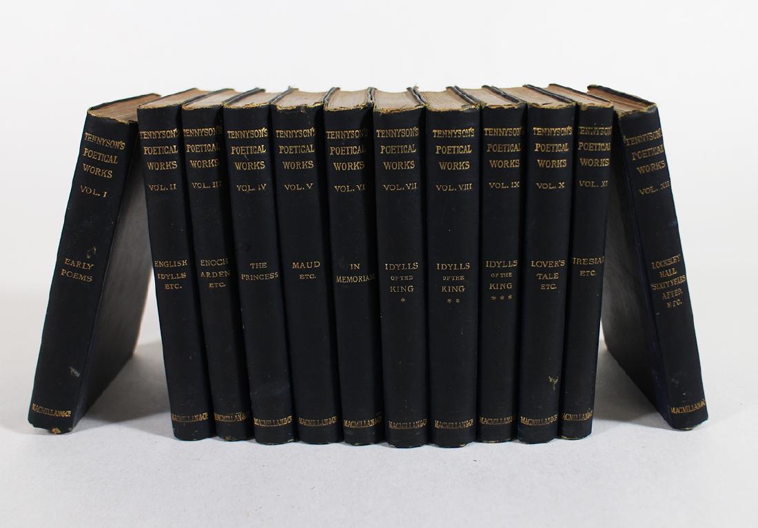 19TH CENTURY 12 VOLUME TENNYSON BOOKS (1 of 2)