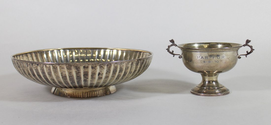 STERLING SILVER BOWL & COMPOTE (1 of 1)