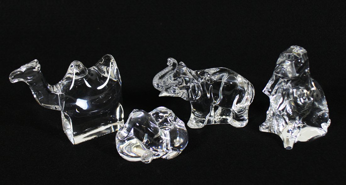 CRYSTAL FIGURINES - BACCARAT, WATERFORD, STEUBEN (1 of 2)