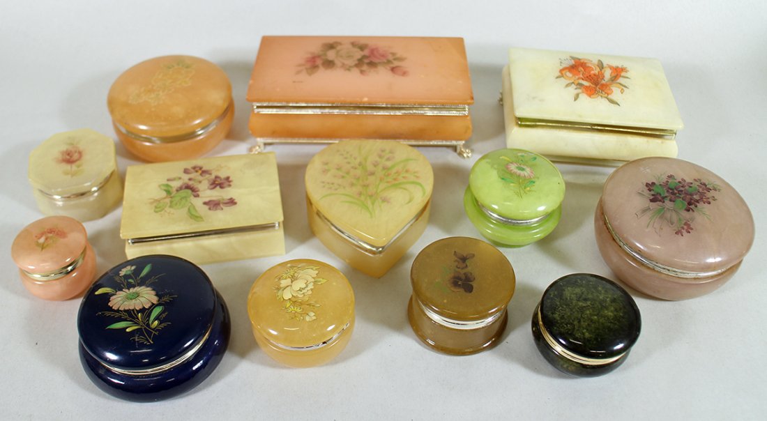 ITALIAN ALABASTER BOXES (1 of 2)