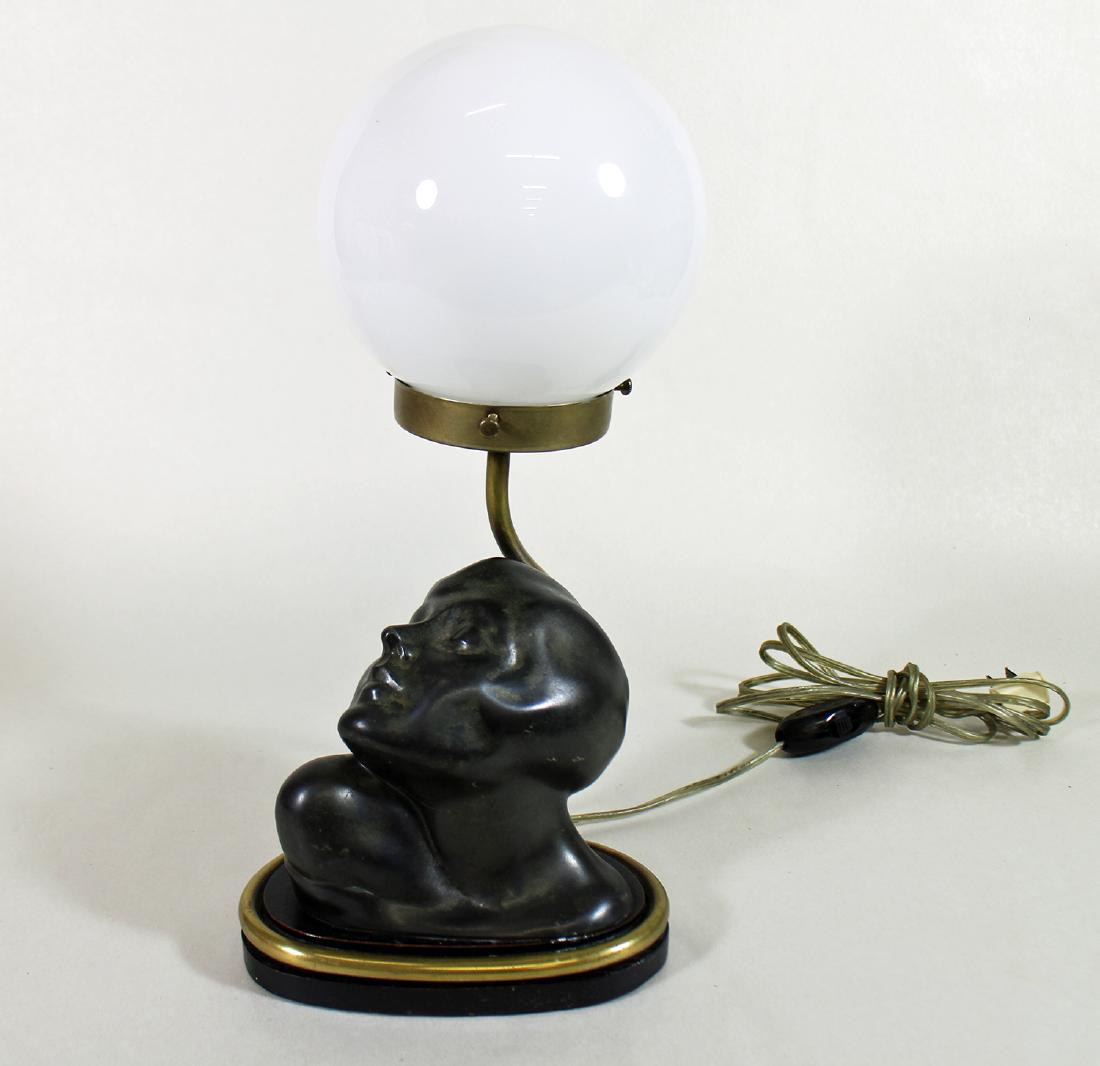 ART DECO BUST TABLE LAMP (1 of 3)
