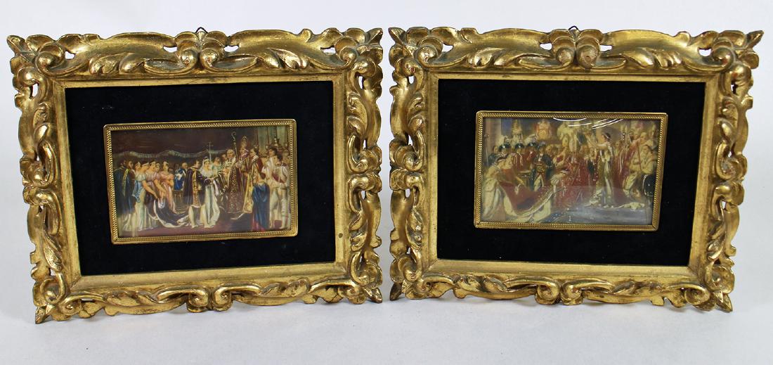 (2) FRAMED NAPOLEON & JOSEPHINE PAINTINGS (1 of 6)