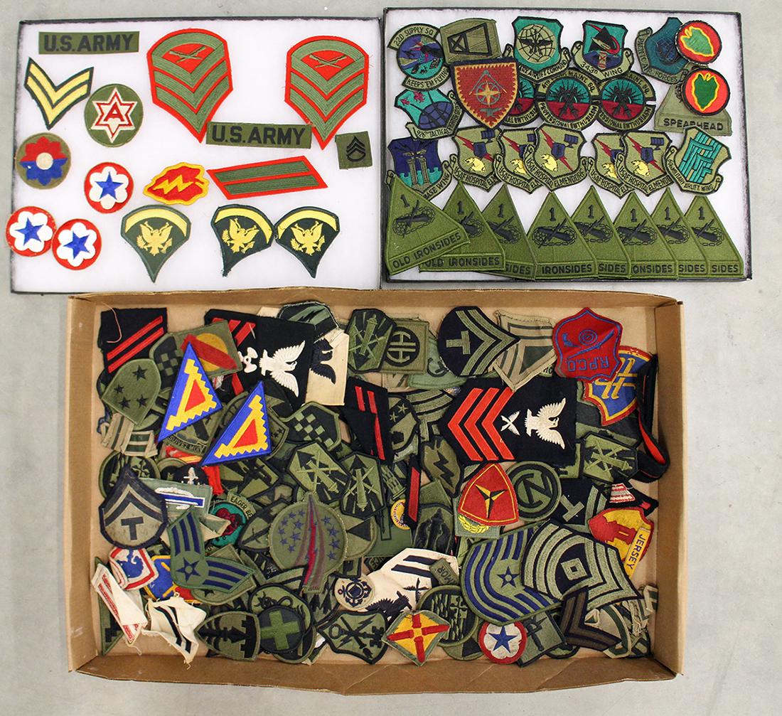 LARGE ASSORTMENT OF MILITARY PATCHES (1 of 3)