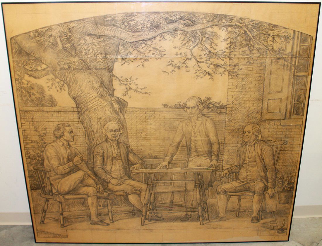 ALLYN COX U.S. CAPITOL ORIGINAL SKETCH