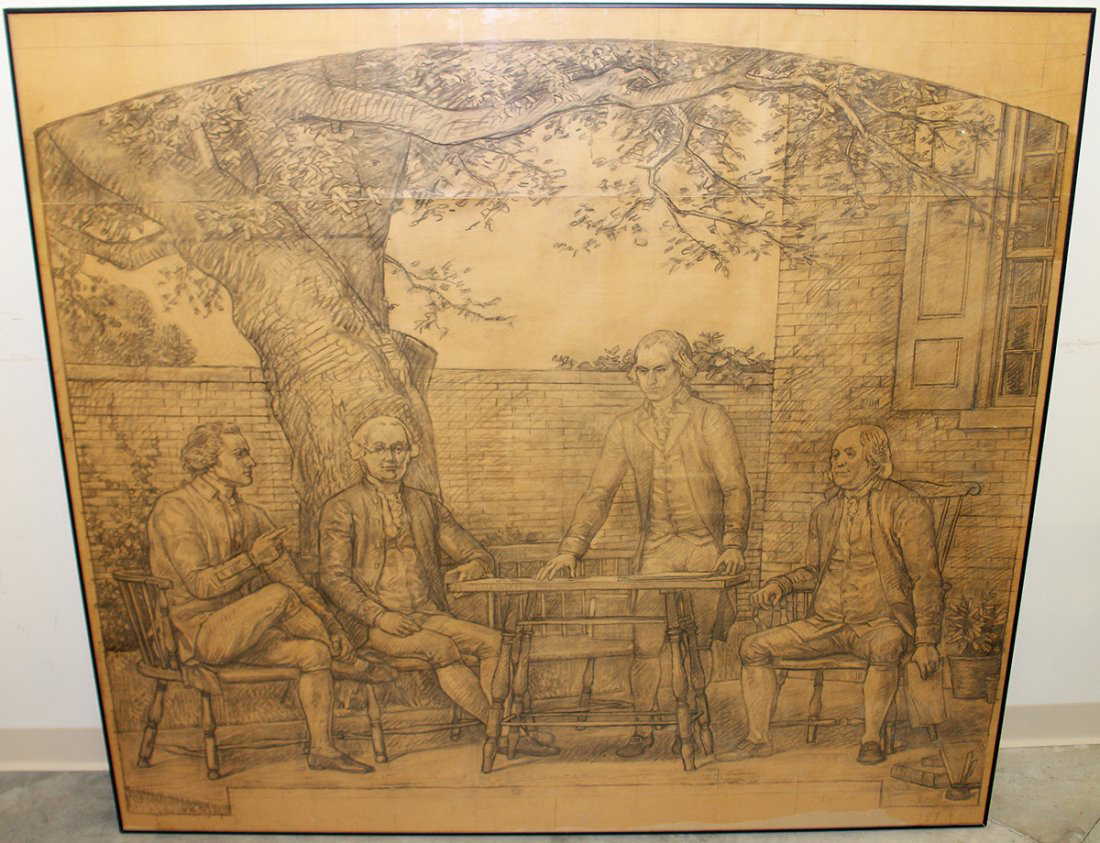 ALLYN COX U.S. CAPITOL ORIGINAL SKETCH