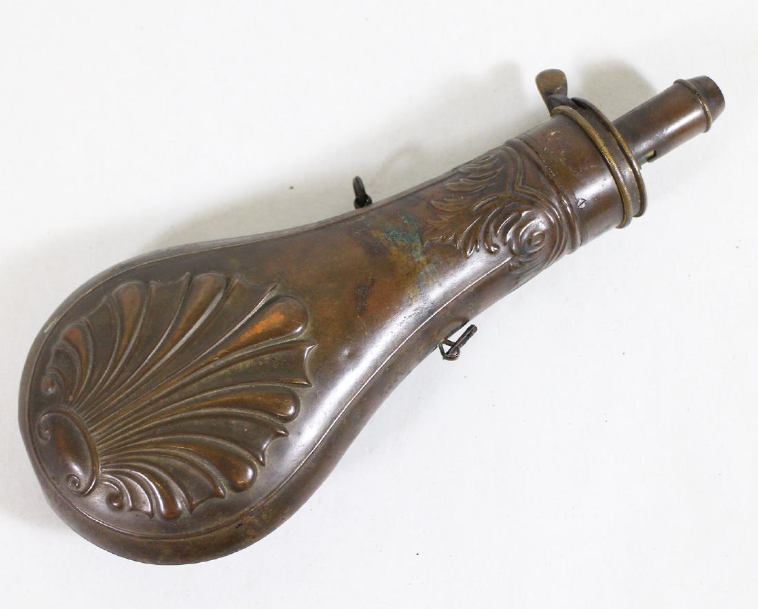 AMERICAN CIVIL WAR PERIOD COPPER FLASK (1 of 2)