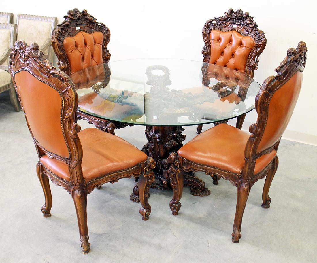 A. GARGIULO & JANNUZZI ITALIAN DINING TABLE & CHAIRS (1 of 6)