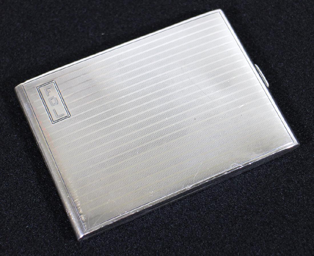 ART DECO STERLING SILVER CIGARETTE CASE (1 of 5)
