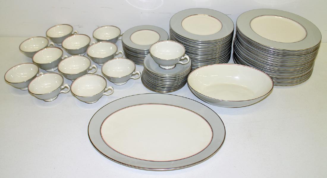74 PIECE LENOX DUBARRY GRAY SET (1 of 2)