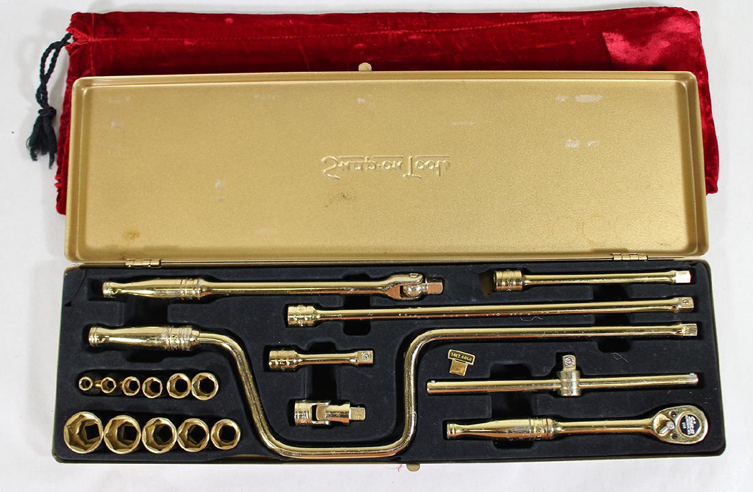 GOLD PLATED SNAP ON TOOL SET