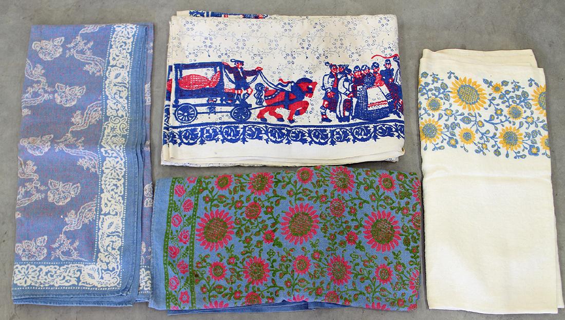 (4) GERMAN PRESSED TABLECLOTHS (1 of 1)