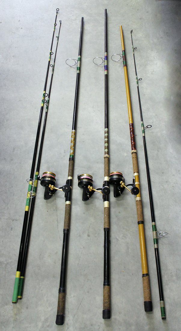 3) Penn 706z Fishing Reels & Custom Rods