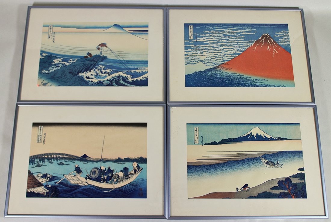 (4) HOKISAI JAPANESE WOODBLOCKS (1 of 5)