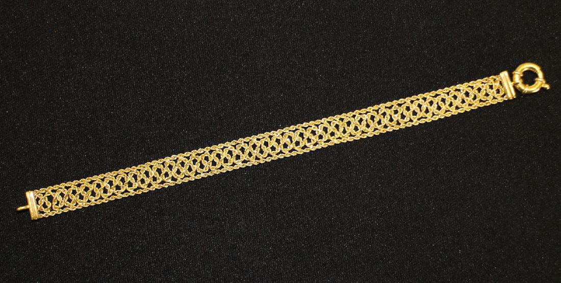 14K GOLD BRAIDED BRACELET (1 of 3)