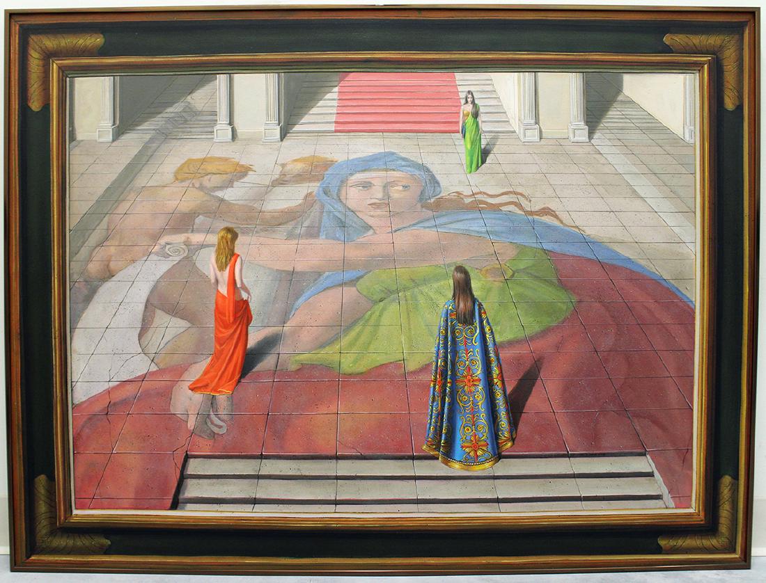 RAYMOND WHYTE "DELPHICA" PAINTING (1 of 6)