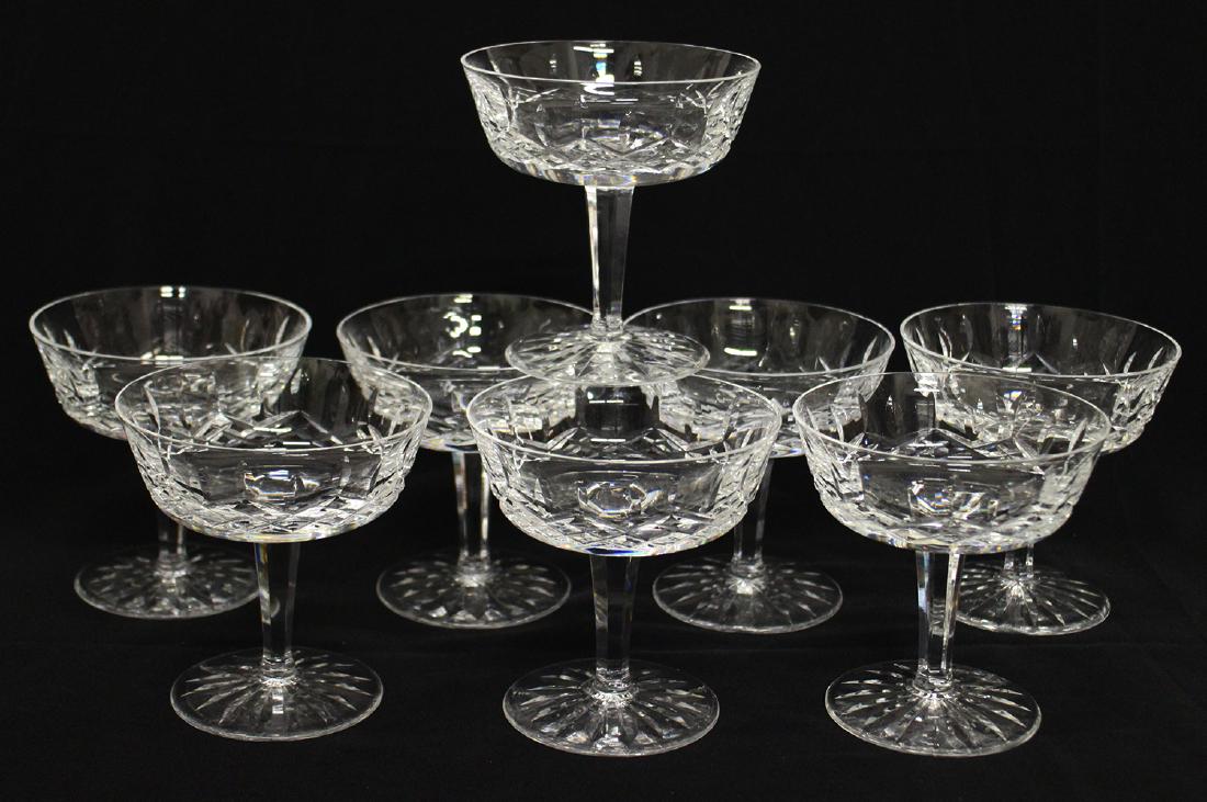 (8) WATERFORD CRYSTAL LISMORE CHAMPAGNE GLASSES (1 of 1)
