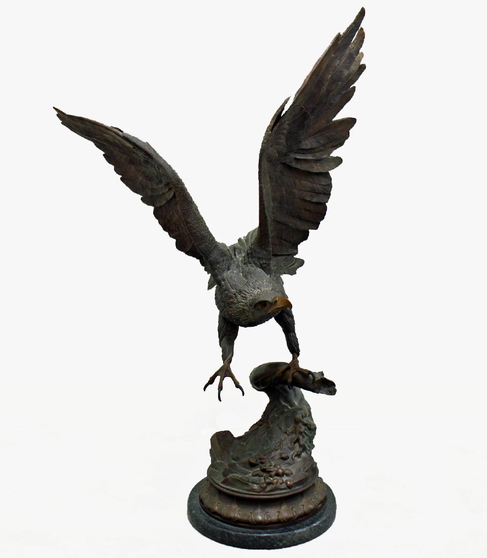 JULES MOIGNIEZ BRONZE EAGLE SCULPTURE (1 of 7)