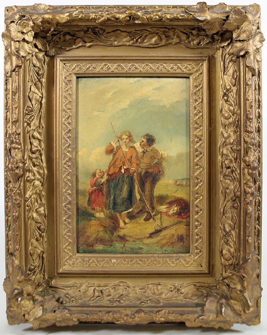 STYLE OF WILLIAM SHAYER PAINTING "THE HAYFIELD" (1 of 6)