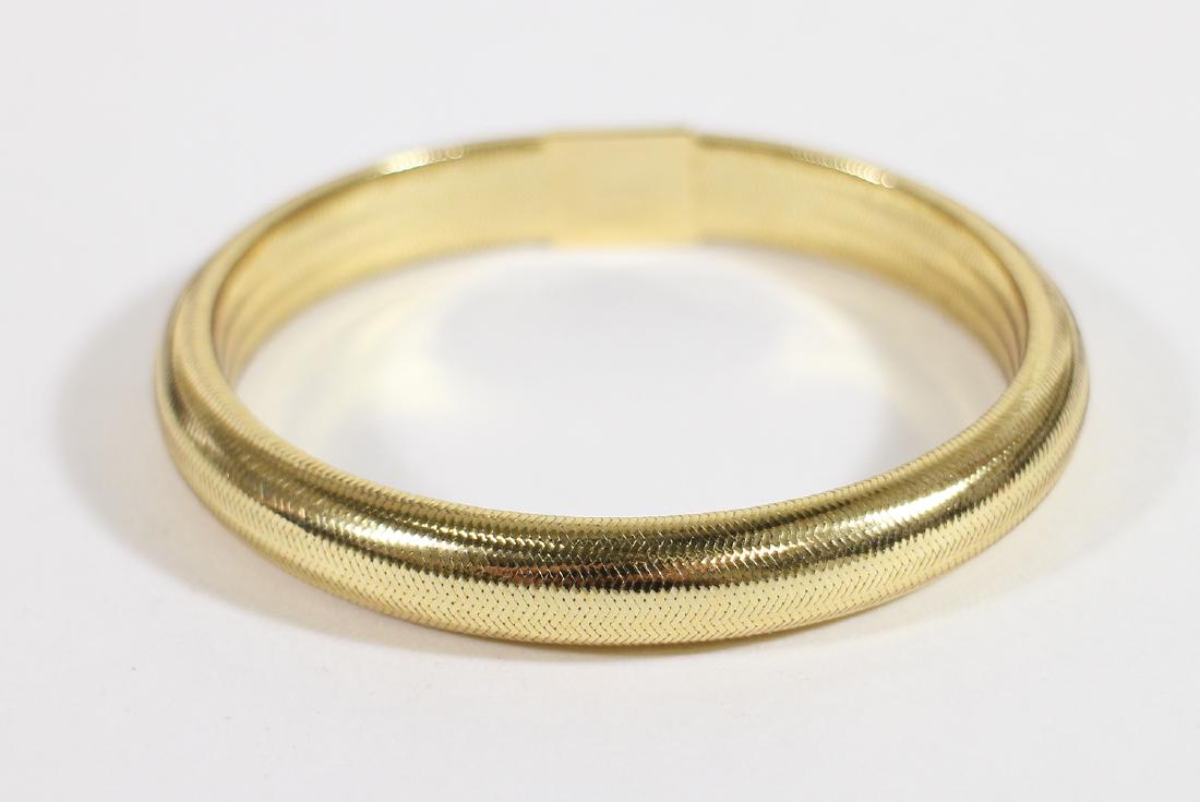 14K ITALIAN GOLD BANGLE BRACELET Oct 13, 2018 Vero Beach Auction in FL