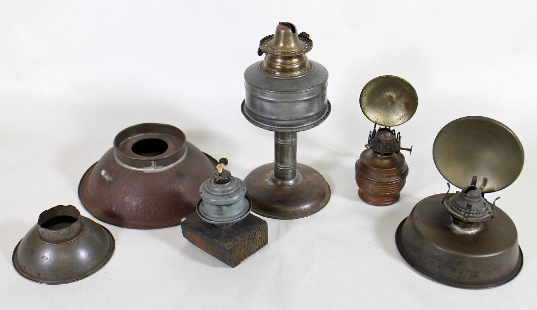 19th CENTURY OIL LANTERNS WITH REFLECTORS (1 of 6)