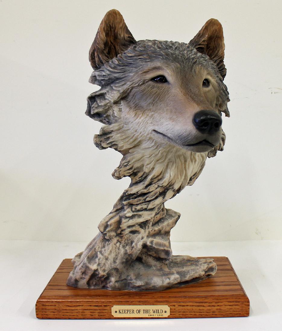 STEPHEN HERRERO WOLF SCULPTURE