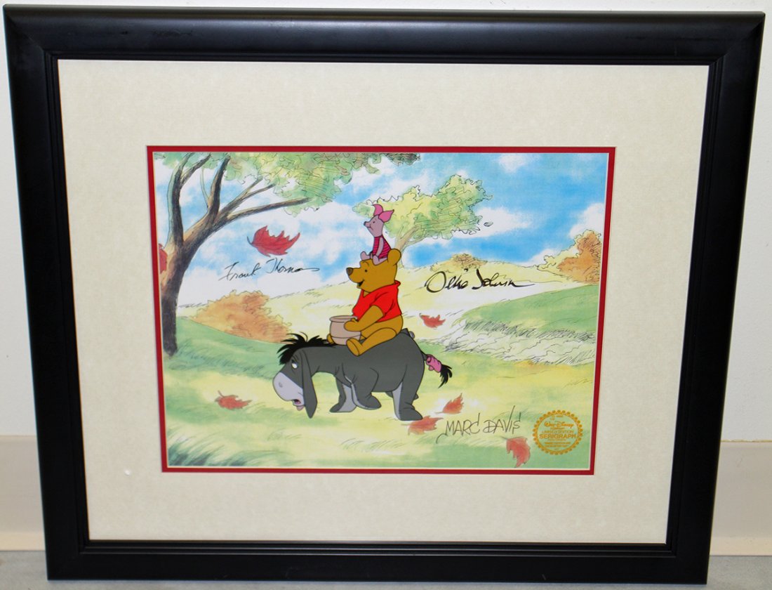 SIGNED WINNIE THE POOH SERICEL (1 of 3)