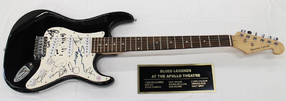 BLUES LEGENDS APOLLO THEATRE SIGNED GUITAR (1 of 6)