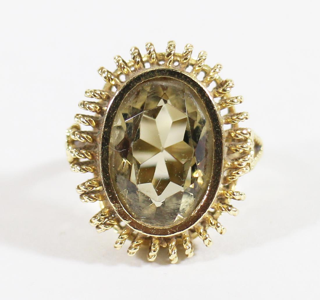 18K GOLD CITRINE RING (1 of 3)
