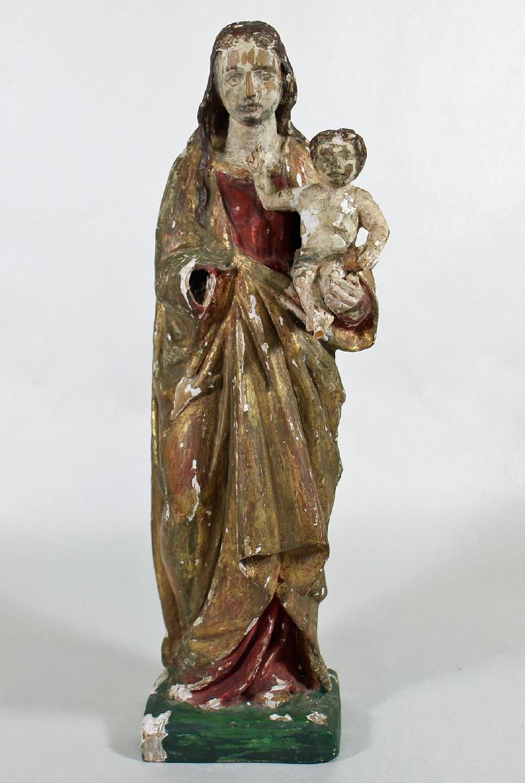 17TH CENTURY GERMAN MADONNA & CHILD (1 of 4)