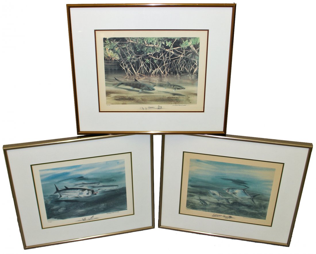 (3) MILLARD WELLS TRILOGY LITHOGRAPHS (1 of 4)