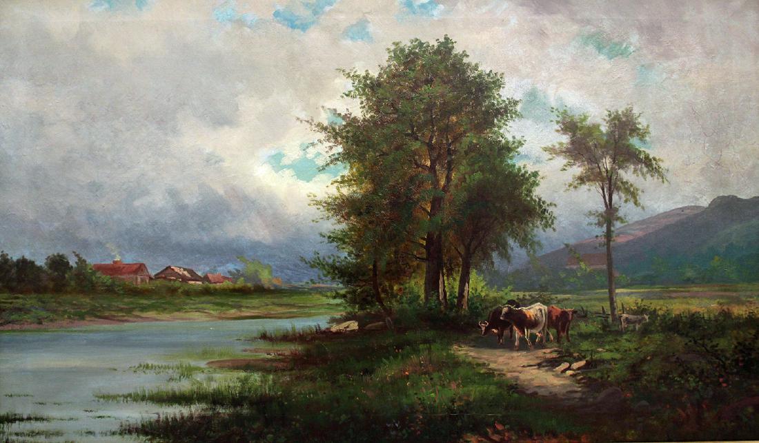 COW LANDSCAPE PAINTING (1 of 5)