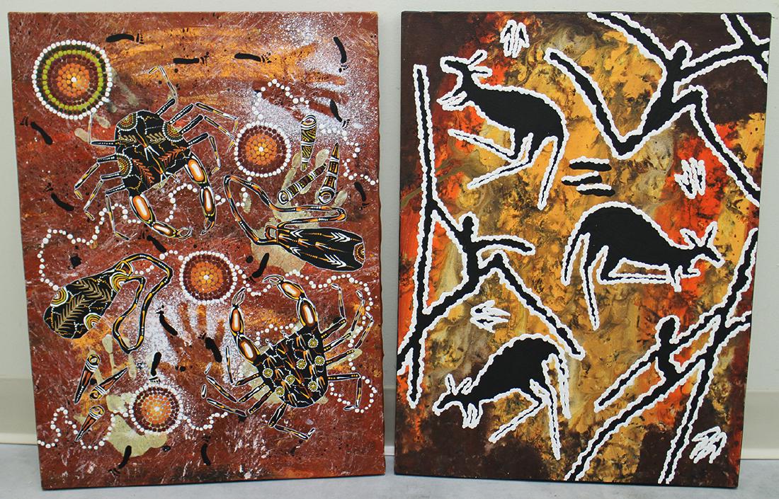 (2) ABORIGINAL PAINTINGS (1 of 2)