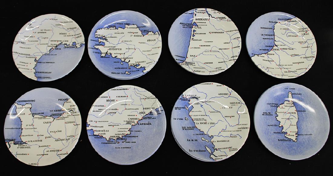 KELLER & GUERIN FRENCH MAP PLATES (1 of 4)