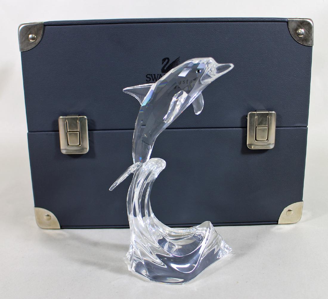 SWAROVSKI CRYSTAL MAXI DOLPHIN FIGURINE W/ BOX (1 of 6)